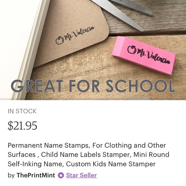 Personalised Name Stamps - Best Way To Label Kids Clothes and Uniform