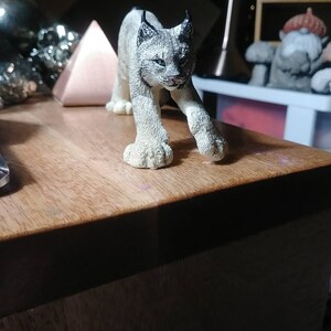 ハンドメイド キルト タペストリー オオヤマネコ Lynx