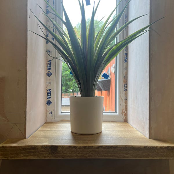 Rustic Window Sills, With Corner Notches Reclaimed Wood Window Ledge ...