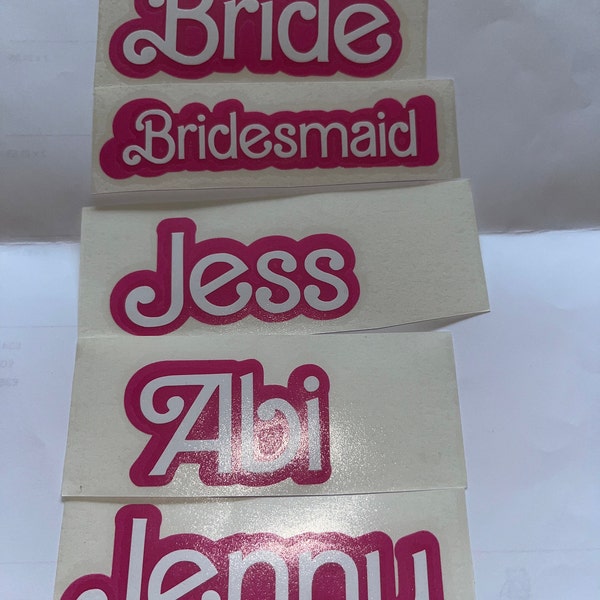 Personalised Name Sticker Vinyl Custom Name Vinyl Decals Water Bottle ...