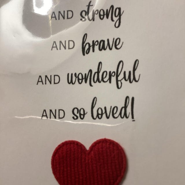 Pocket Hug Heart Token Mit Karte – Kleines Geschenk Für Liebste Auf Distanz