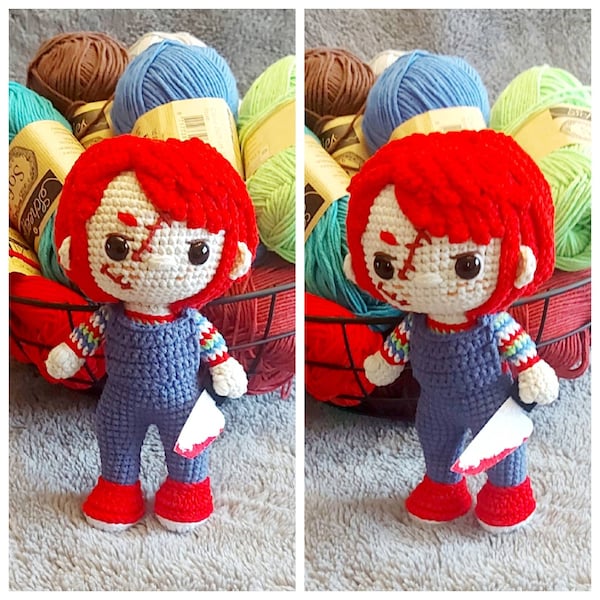 Crochet Doll Amigurumi Pattern Chucky Doll, PDF Pattern, English ...