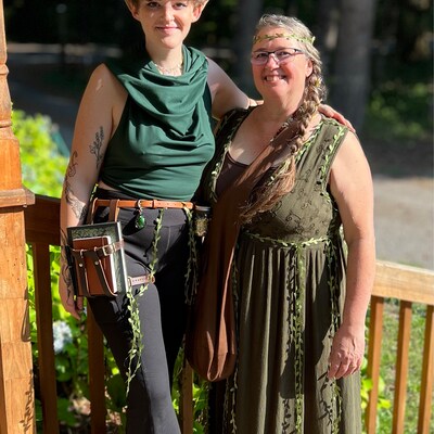 Phrygian Cap French Revolutionary Hat in Red Linen, Olive Green Hemp ...