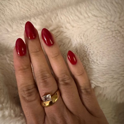Textured Open Circle Ring
