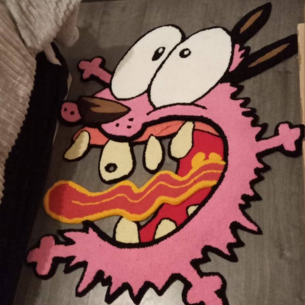 3d Pink Panther Tufted Rug, Handmade Tufted Custom Rug, Funny Rug Gift ...