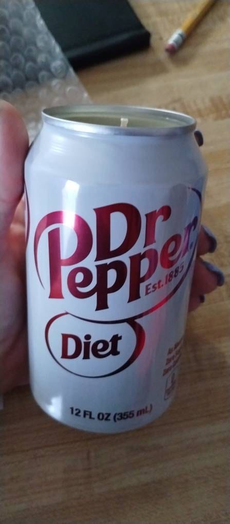 Diet Coke Soy Candle - Hand Poured Diet Coca Cola Soda Can Candle - Custom Scented Soda Pop Candle