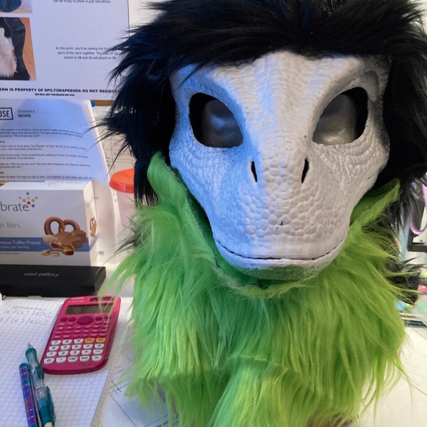 Raptor Mask Hood and Neck Pattern [PDF DOWNLOAD] - Etsy