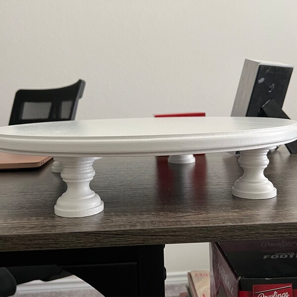 Wedding Cake Stand 14 Inch Cake Stand Rustic Wedding Decor White