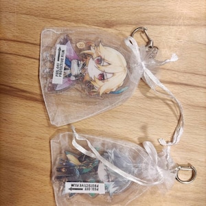Bennett and Razor Keychains Genshin Impact Arcylic Charms - Etsy
