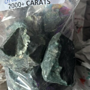 Big Sale!! 2000 Carat Lots of Green Jasper Rough + a Free Faceted