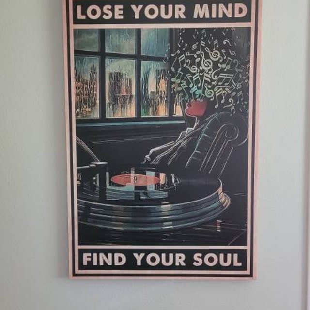 YLUYINOM Targa in latta con scritta Lose Your Mind Find Your