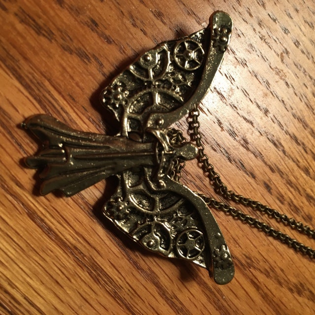 Steampunk Clockwork Angel Necklace Charmed TV Show Jewelry Etsy