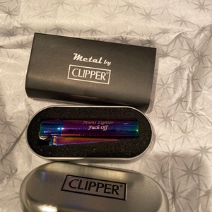 CLIPPER Engraved Metal RAINBOW Personalised Lighter Birthday Christmas Gift D 