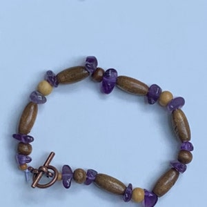 Natural Amethyst Irregular Pebble Nugget Chips Beads Size 7-8mm 34