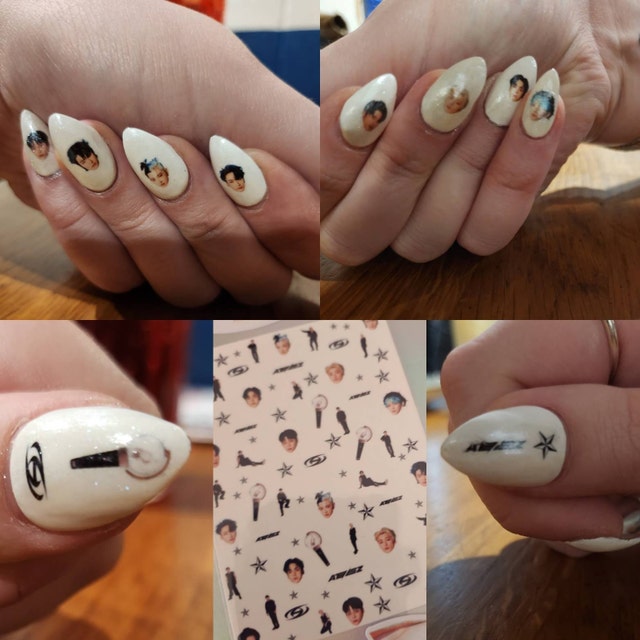 Ateez the World| Ateez Waterslide Nail Decals| Ateez Nail Art