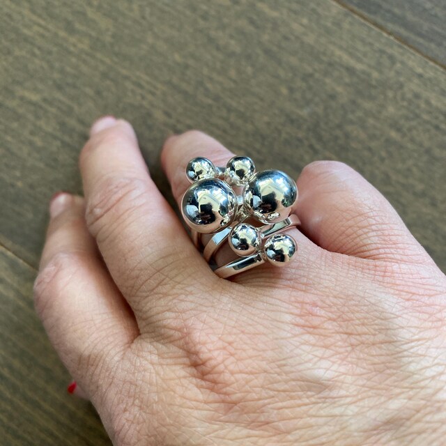 ★TATIANA★ (SILVER925) Glitter Draw Ball Ring CR1813 big_RJ447_grande.jpg?v=1557787465