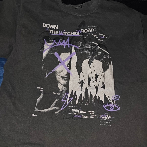 Cosmic Unicorn Crew Tee in Purple main image 0