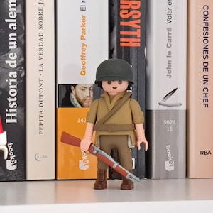PLAYMOBIL 1 PERSONNALISÉ WW2 SOLDAT SANITAIRE US ARMY 2ème DIV GUERRE