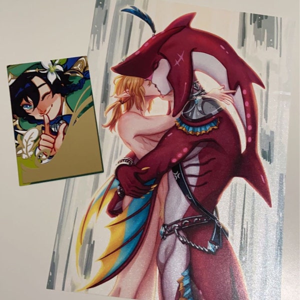 PREORDER Sidon X Link the Legend of Zelda Print A5 - Etsy