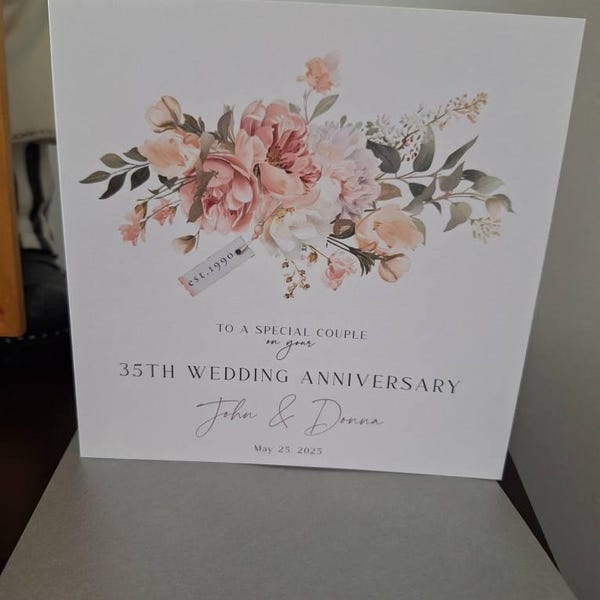 Nan 90th Birthday Card - Happy Birthday - Fabulous At 90 - Pretty Flowers And Butterflies - A5 Size Card With Yellow Envelope