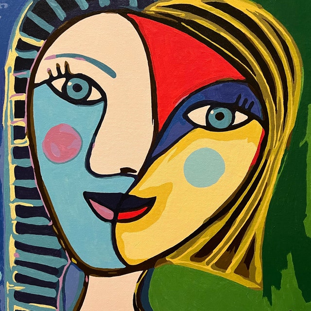 Pink Picasso Kit di pittura su tela per adulti e ragazzi | Kit per pittura su tela fai da te unico colore in base ai numeri, kit artistico e artigianale | New