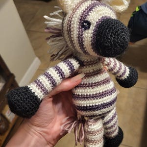 Crochet Zebra Pattern Amigurumi Zebra Pattern Pdf Tutorial