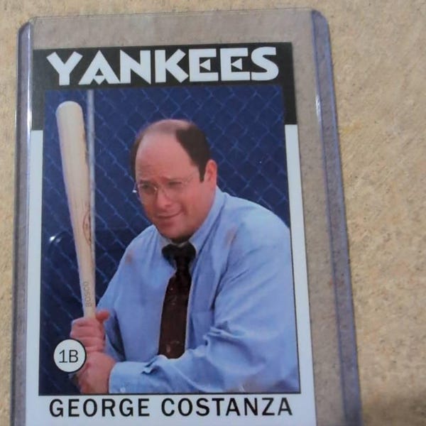 Seinfeld Baseball Card Kramer &amp; Newman 1968 Vintage-Style Baseball Parody Art Card (ACEO) - Seinfeld Fan Item Kramer Pacer American