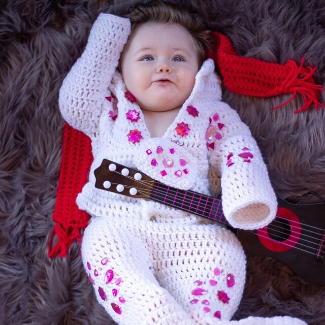 Knitted elvis baby best sale outfit