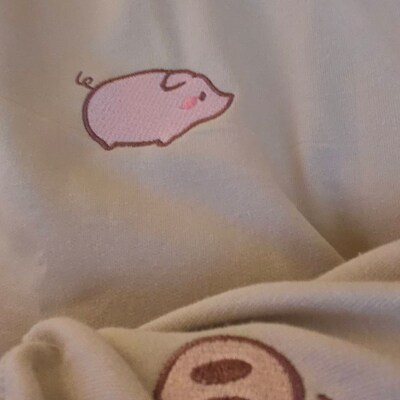 Cute Cartoon Pig Fleece - lined hoodie