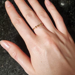 thin gold band, fidget ring, worry beads ring, anxiety ring, spinner rings for women, mindfulness, stackable rings, rings for kids