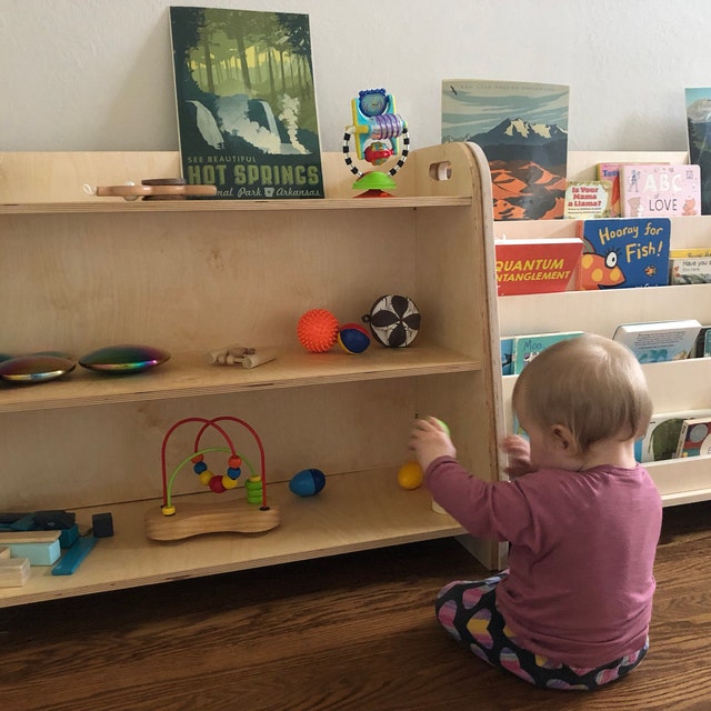 モンテッソーリ棚3枚、子供用収納本棚、おもちゃ棚2枚セット - Etsy 日本