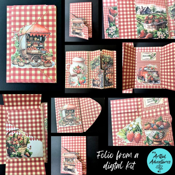 Strawberry Field Pocket Page Recipe Book