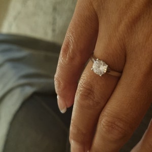 Ladies 925 Sterling Silver Cubic Zirconia Engagement