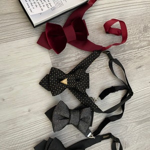 Black Bow Tie Original Groom Bowtie Elegant Stylish and - Etsy