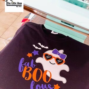 Fab BOO Lous Svg, Halloween Svg, Girl Ghost Svg, Dxf, Eps, Png, Spooky ...