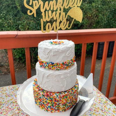 Sprinkle Baby Shower Cake Topper - Etsy