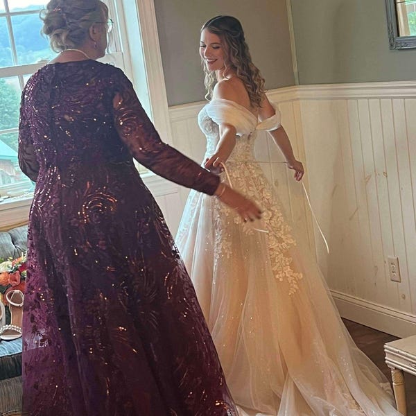 DETACHABLE Bridal Sleeves, Removable Sleeves,ivory Wedding Dress Sleeves, off Shoulders Sleeves