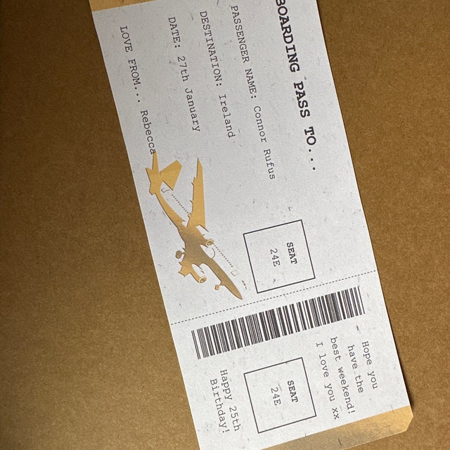 Instant, Print-at-home, Boarding Pass, Surprise Trip, Airline