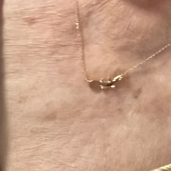 CZ Wrapped Teal Turquoise Clover Gold Plated Sterling Silver Station Necklace, Clear Crystal ...