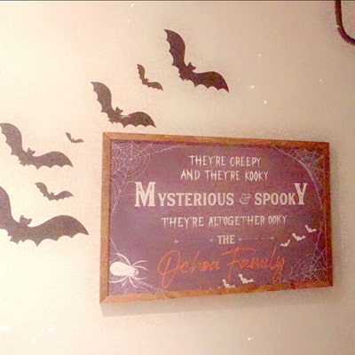 Personalized Family Creepy Metal Sign - Halloween Gift Idea For Family - They're Creepy They're Kooky Mysterious & Spooky main image 1