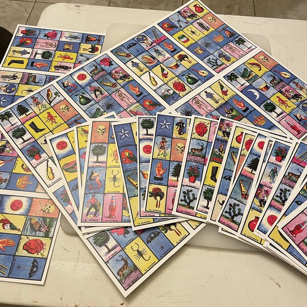 Baby Shower Loteria 100 Cards Spanish-english/loteria Cards / Mexican ...