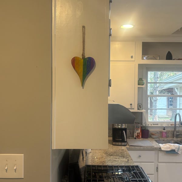 Wooden Carved Heart