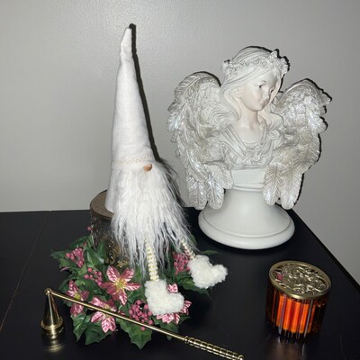 Christmas Winter Gnome Nisse 9 Inch Linen Color With Wavy - Etsy
