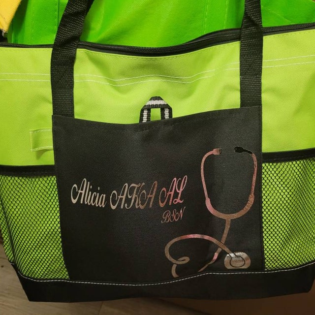 Bolsa de enfermería personalizada con nombre y estetoscopio, bolsa de  enfermera personalizada con cremallera, regalo de semana de enfermera CNA,  regalo de apreciación de enfermera de graduación RN -  México