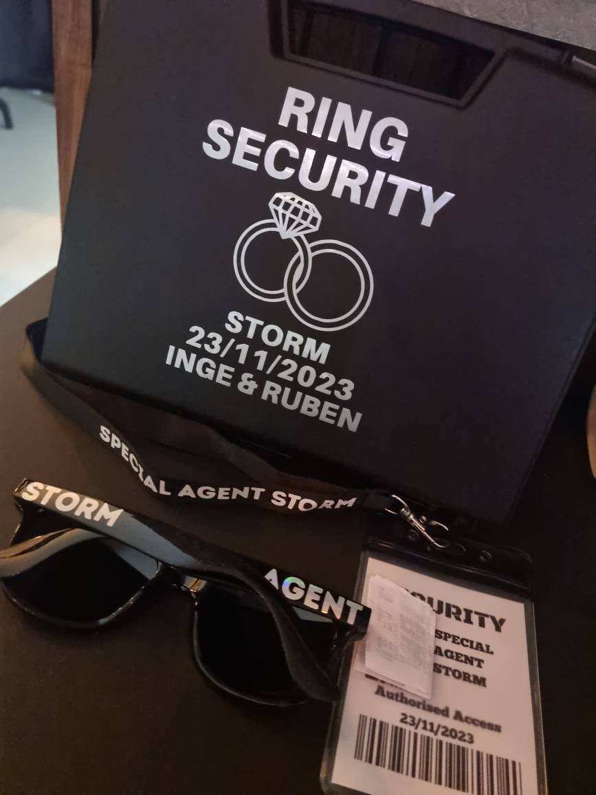 Wedding ring security set| Page Boy | Ring Security | Ring Bearer | Ring security | Wedding Secuirty | Ring Storage | Ring box |