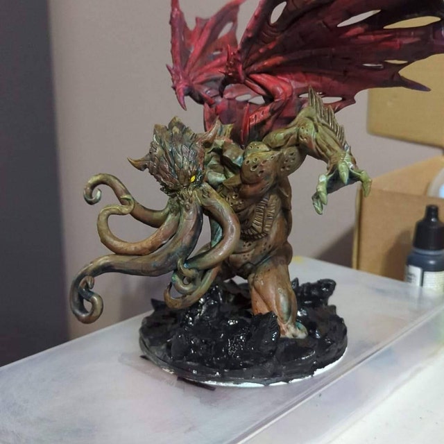 Miniature Dream Spawn - Style Lovecraft Cthulhu - Résine 28mm Non Peinte - Neuf