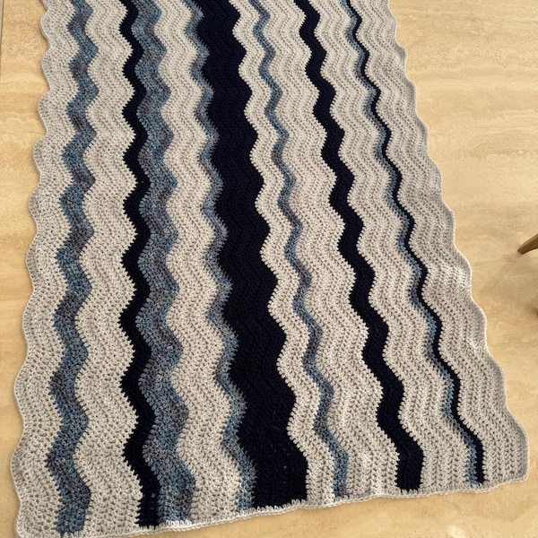 Daisy Cottage Designs Ripple Blanket Pattern, Easy Ripple Blanket ...