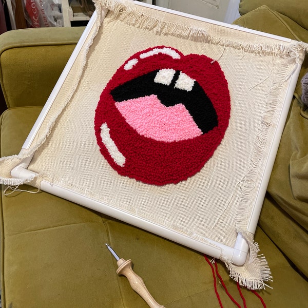 17x17 Xlarge Snap Frame for Punch Needle Rug Hooking X Stitch or ...