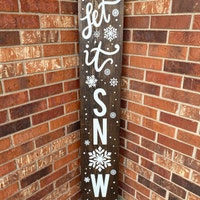 Let It Snow Svg, Winter Porch Sign Svg, Front Porch Svg, Snow Svg ...