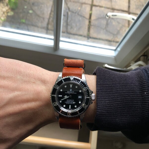Cinturino Orologio In Pelle Invecchiata Buffalo Bund Pad | 18-26mm | Fatto A Mano Spagna